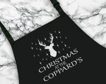 Personalised Family Reindeer Christmas Apron Gift For Mum Dad Brother Sister Husband Boyfriend Cooking Baking Custom Apron Christmas Gift