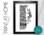 Personalised PRINTABLE Rock Climbing Gifts Word Art Wall Print - Abseiling Gifts Wall Decor Custom Digital Download Prints DDSC0104