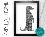Personalised PRINTABLE Meerkat Gifts Word Art Wall Print - Boyfriend Gifts Wall Decor Digital Download Prints DDGC1462