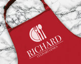 Personalised Mens Culinary Genius Barbecue BBQ Cooking Apron - Great Fathers Day Gift Idea AP0032