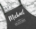 Personalised Apron for Men Gift for Dad - Barbecue BBQ Cooking Apron - Great Fathers Day Gift Idea Head Chef AP0031