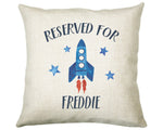 Personalised Rocket Reserved For Cushion Gift Printed Name Design Cushion Throw Pillow Gift For Him Her Christmas Gift CS359