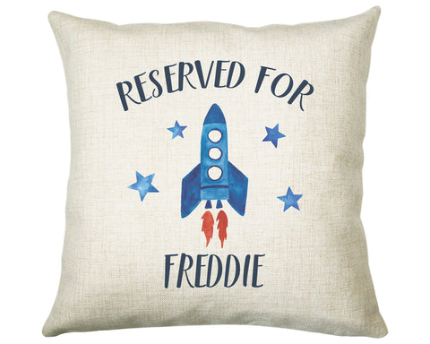 Personalised Rocket Reserved For Cushion Gift Printed Name Design Cushion Throw Pillow Gift For Him Her Christmas Gift CS359