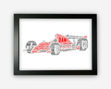 Personalised Motor Car Racing Gift Print Sports Gifts For Car Fan Wall Prints Wall Art Decor Gift GC1073