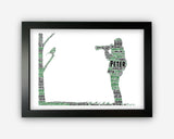 Personalised Birdwatching - Bird Photographer Enthusiast - Twitcher Gift Word Art Wall Room Decor Prints SC0025