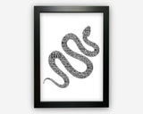 Personalised Snake Gifts Word Art Wall Print - Pet Reptile Gifts Wall Decor Custom Word Cloud Wall Art A3 A4 A5 8x10 Print GC1471