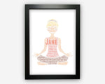 Personalised Word Art Gift Yoga Gifts Yoga Print Gift For Yogi Yoga Instructor Wall Prints Wall Art Wall Decor Gift Wall Art Prints GC1198