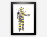 Personalised Beekeeping Bee lover Honey Making Enthusiast - Gift Word Art Wall Room Decor Prints SC0026