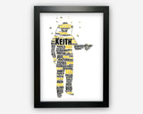 Personalised Beekeeping Bee lover Honey Making Enthusiast - Gift Word Art Wall Room Decor Prints SC0026