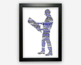 Personalised Architect Gift Plans, Designs, Construction of Buildings - Gift Word Art Wall Room Decor Prints SC0027