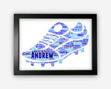 Personalised Word Art Gift Football Gift For Football Fan Gift Wall Art Wall Prints Wall Art Gift Prints PG0574
