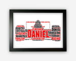 Personalised Motor Car Racing Gift Print Sports Gifts For Car Fan Wall Prints Wall Art Decor Gift Design 6 PG0925B