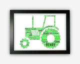 Personalised Word Art Gift Tractor Gift For Farmers Gift For Boy Wall Art Wall Prints Wall Art Wall Decor Gift Wall Prints PG0564