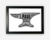 Personalised Blacksmith Farrier Print Gift - Gift Word Art Wall Room Decor Prints SC0024