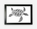 Personalised Sea Turtle Gifts Word Art Wall Print - Ocean Life Gifts Wall Decor Custom Word Cloud Wall Art A3 A4 A5 8x10 Print GC1457