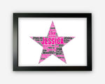 TEACHER APPRECIATION GIFT Personalised Word Art Gift Star Gift Teacher Appreciation Teacher Gifts Wall Art Wall Prints Wall Art Gift PG0560