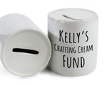 Cycling Gift Personalised Cyclists Money Box Piggy Bank - New Bike Fund Savings Ceramic Cash Tin - Bike Race Training Gift MB0006