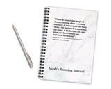 Running Notes Spiral Notebook - Personalised with Name - Running Gifts for Runners for Men and Women - Gift for Him or Her