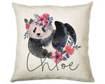 Personalised Panda Bear Cushion Gift Printed Name Design Cushion Throw Pillow Gift For Mum Dad Friend Bedroom Birthday Christmas Gift CS074