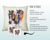 Birthday Gift For Girl Horse Lover Cushion Gift Printed Name Design Cushion Throw Pillow Gift For Girls Nursery Bedroom Christmas Gift CS521