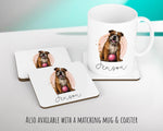 Personalised Bulldog Cushion Gift Printed Name Design - Cushion Throw Pillow Gift For Dog Lover Dog Mum Dad CS309