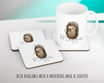 Personalised Hedgehog Cushion Gift Printed Name Design - Cushion Throw Pillow Gift For Mum Dad Friend Bedroom Birthday Christmas Gift CS087
