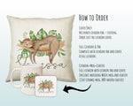 Personalised Sloth Cushion Gift Printed Name Design - Cushion Throw Pillow Gift For Mum Dad Friend Bedroom Birthday Christmas Gift CS071