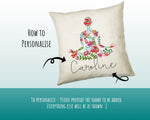 Personalised Yoga Cushion Gift Printed Name Design - Cushion Throw Pillow Gift For Yoga Lover Yogi Enthusiast CS300