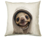 Birthday Gift For Boy Girl Sloth Cushion Gift Printed Name Design Cushion Throw Pillow Gift For Girls Nursery Bedroom Animal Gift CS533