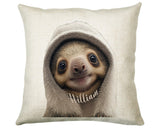 Birthday Gift For Boy Girl Sloth Cushion Gift Printed Name Design Cushion Throw Pillow Gift For Girls Nursery Bedroom Animal Gift CS533
