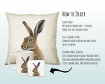 Birthday Gift For Boy Baby Hare Cushion Gift Printed Name Design Cushion Throw Pillow Gift For Boys Nursery Bedroom Animal Pony Gift CS543