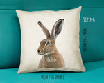 Birthday Gift For Boy Baby Hare Cushion Gift Printed Name Design Cushion Throw Pillow Gift For Boys Nursery Bedroom Animal Pony Gift CS543