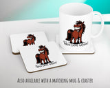 Personalised Horse Lover Cushion Gift Printed Name Design - Cushion Throw Pillow Gift For Boys Nursery Bedroom Birthday Gift G016