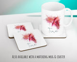 Personalised Elephant Hawk Moth Cushion Gift Printed Name Design - Cushion Throw Pillow Gift For Bedroom Birthday Christmas Gift CS559