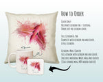 Personalised Elephant Hawk Moth Cushion Gift Printed Name Design - Cushion Throw Pillow Gift For Bedroom Birthday Christmas Gift CS559