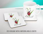 Personalised Ladybird Cushion Gift Insect Bug Lover Printed Name Design - Pillow Gift For Him/Her Present Decor Gift CS483
