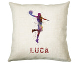 Personalised Basketball Cushion Gift For Him Boys Bedroom Printed Name Design - Birthday Pillow Gift Sport Decor CS274