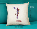 Personalised Basketball Cushion Gift For Him Boys Bedroom Printed Name Design - Birthday Pillow Gift Sport Decor CS274