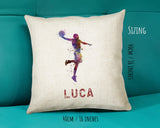 Personalised Basketball Cushion Gift For Him Boys Bedroom Printed Name Design - Birthday Pillow Gift Sport Decor CS274