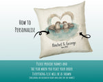 Personalised Valentines Day Otters Cushion Gift - Otterly In Love Cushion Throw Pillow Gift For Him Her Boyfriend Girlfriend Gift CS518