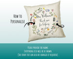 Teacher Appreciation Gift Thank You Cushion Gift - End of School Throw Pillow Gift For Teachers Gift CS211