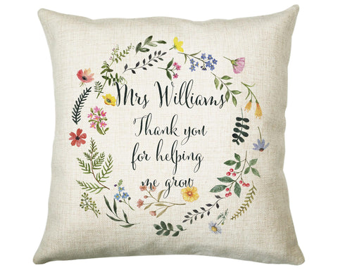 Teacher Appreciation Gift Thank You Cushion Gift - End of School Throw Pillow Gift For Teachers Gift CS211