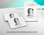 Personalised Penguin Mothers Day Mum Cushion Gift - Penguins Theme Throw Pillow From Kids Son Daughter Girl Boy Mummy Mother CS131