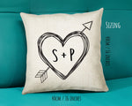 Personalised Valentines Day Couples Cushion Gift Printed Name Design - Cushion Throw Pillow Gift For Him Her Boyfriend Girlfriend Gift CS114