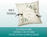 Personalised 50 Year Anniversary Cotton Gift Cushion Custom Design Gift Valentines Present - Wedding Cushion Pillow Gift CS419