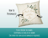 Personalised 50 Year Anniversary Cotton Gift Cushion Custom Design Gift Valentines Present - Wedding Cushion Pillow Gift CS419