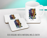 Personalised Lion Cushion Gift Printed Name Watercolour Design Cushion Throw Pillow Gift For Mum Dad Friend Bedroom Birthday Christmas CS372