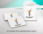 Personalised Skateboarder Cushion Gift Printed Name Design - Custom Sport Decor CS288
