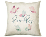 Personalised Butterfly Cushion Magical Gift Printed Name Design - Pillow Gift For Girls Bedroom Decor Mothers Day Birthday Gift CS262