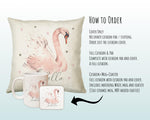 Personalised Swan Cushion Gift Printed Name Design - Pillow Gift For Girls Boys Nursery Bedroom Decor Birthday Gift CS255